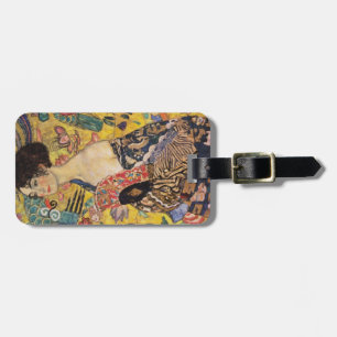Klimt Dam med Fläkt Fine Art Bagagebricka