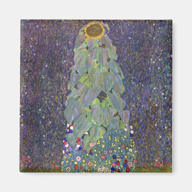 Klimt ~ Det är Sonnenblume Magnet (Framsidan)