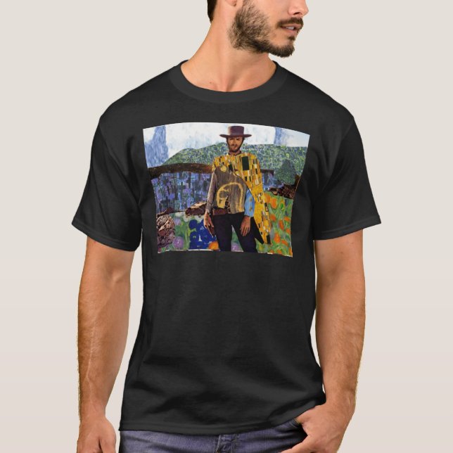Klimt Eastwood Poster T Shirt (Framsida)