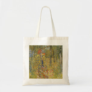 Klimt Farm Garden med Crucifix Tote Bag Tygkasse