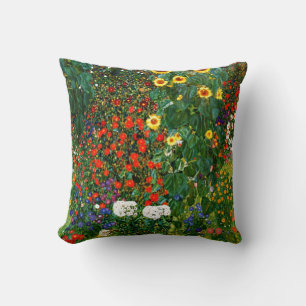 Klimt-Farm Garden med solblommor Kudde