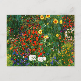 Klimt - Farm Garden med solblommor Vykort