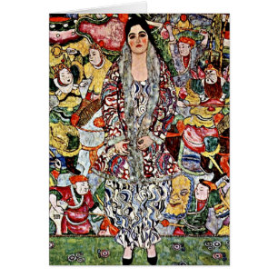Klimt - Fredericke Maria Beer - Gustav Klimt art Hälsningskort