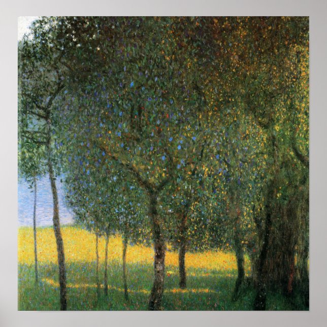Klimt - Fruktträd 1901 Poster (Framsidan)