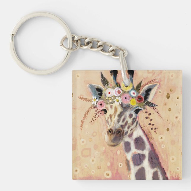 Klimt Giraffe | Tillagt i blommor (Framsidan)