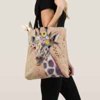 Klimt Giraffe | Tillagt i blommor