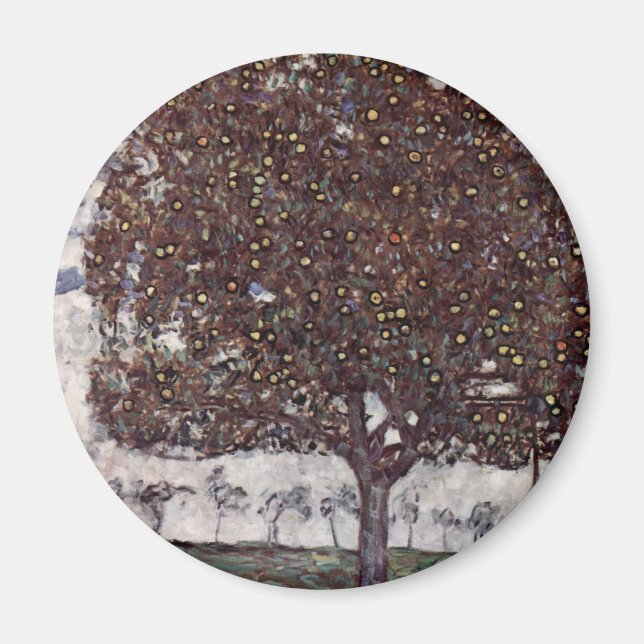 Klimt, Gustav: Apfelbaum II Magnet (Framsidan)