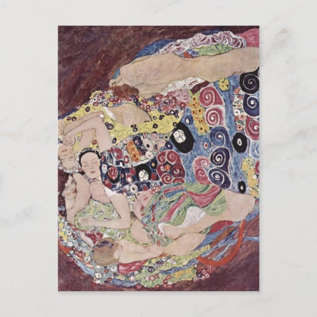 Klimt, Gustav Catal?: Les verges Die Jungfrau The  Vykort (Framsida)