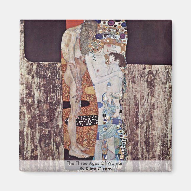 Klimt Gustav har fyllt tre år Magnet (Framsidan)