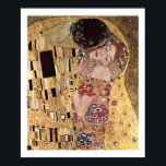 Klimt Gustav ~ Kiss-Poster Poster<br><div class="desc">Klimt 1862-1918,  Gustav,  Baumgarten bei Wien,  Österrike</div>