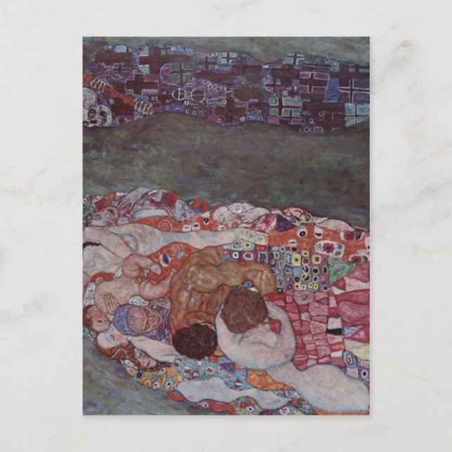 Klimt, Gustav Leben und Tod 1908-1911 Technique?l Vykort (Framsida)