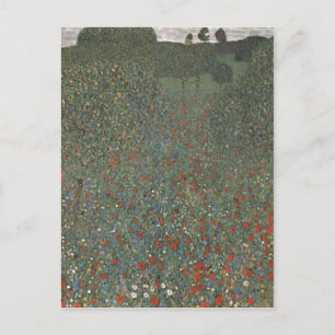 Klimt Gustav Mohnfeld teknik 1907? l auf Leinw Vykort