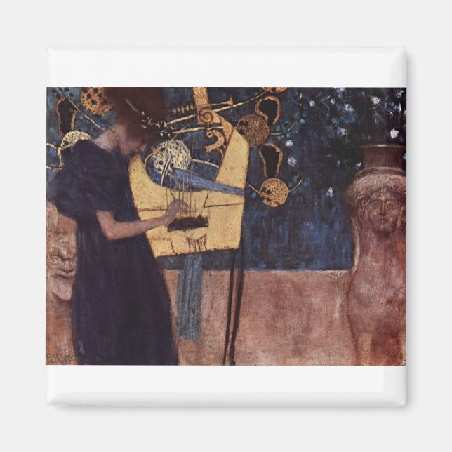 Klimt Gustav Music Magnet (Framsidan)