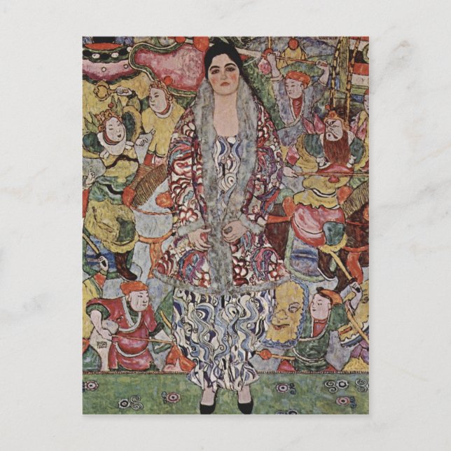 Klimt, Gustav Portr?t der Friederike Maria Beer 19 Vykort (Framsida)