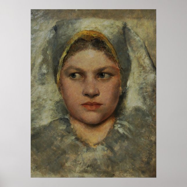 Klimt - Huvud Av En Student Poster (Framsidan)
