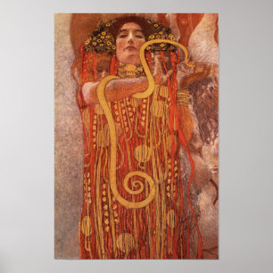 Klimt Hygieia Medicine Art Deco Poster Skriv ut