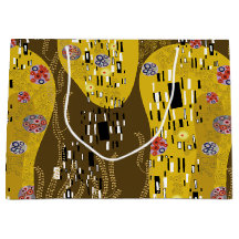 Klimt Inspired Guld Mönster Art nouveau Kiss