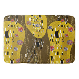 Klimt Inspired Guld Mönster Art nouveau Kiss Badrumsmatta