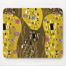 Klimt Inspired Guld Mönster Art nouveau Kiss