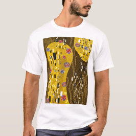 Klimt Inspired Guld Mönster Art nouveau Kiss T Shirt
