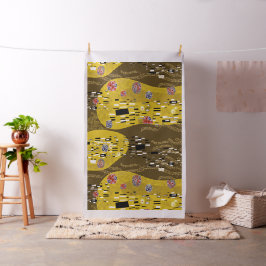 Klimt Inspired Guld Mönster Art nouveau Kiss Tyg