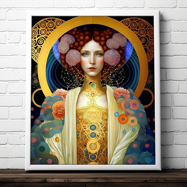 Klimt Inspired Queen Goddes Fantasy Art Poster (Skapare uppladdad)