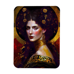 Klimt Inspired Queen Goddes Magnet