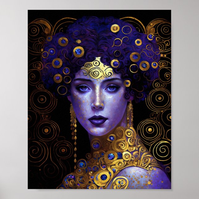 Klimt Inspired Queen Goddess Poster (Framsidan)