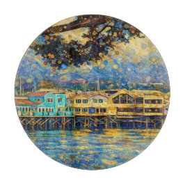Klimt-inspirerad Golden Monterey Harbor Dreams