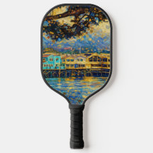 Klimt-inspirerade Golden Monterey Harbor Dreams
