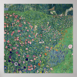 Klimt - Italienskt trädgårdslandskap 1913 Poster