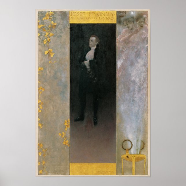 Klimt Josef Lewinsky som Carlos Print Poster (Framsidan)