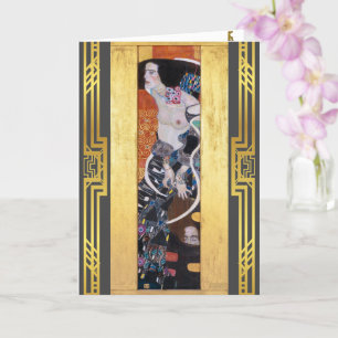Klimt Judith II Art nouveau återställd bild Kort