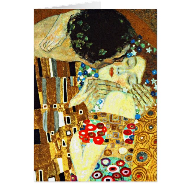 Klimt - Kiss Hälsningskort (Framsidan)
