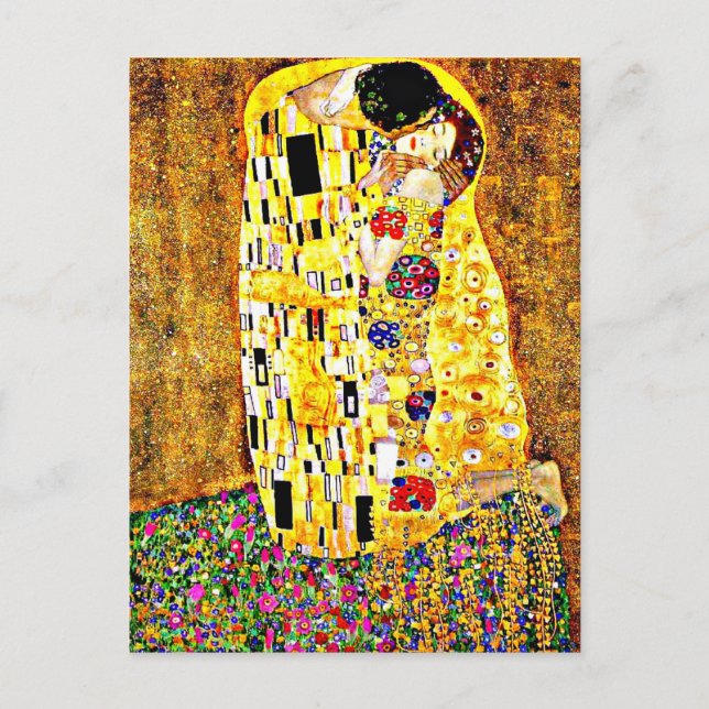 Klimt - Kissen, berömdens målning. Vykort (Framsida)