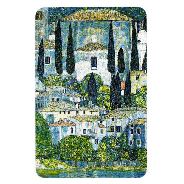 Klimt - Kyrka i Kassone Magnet (Vertikal)