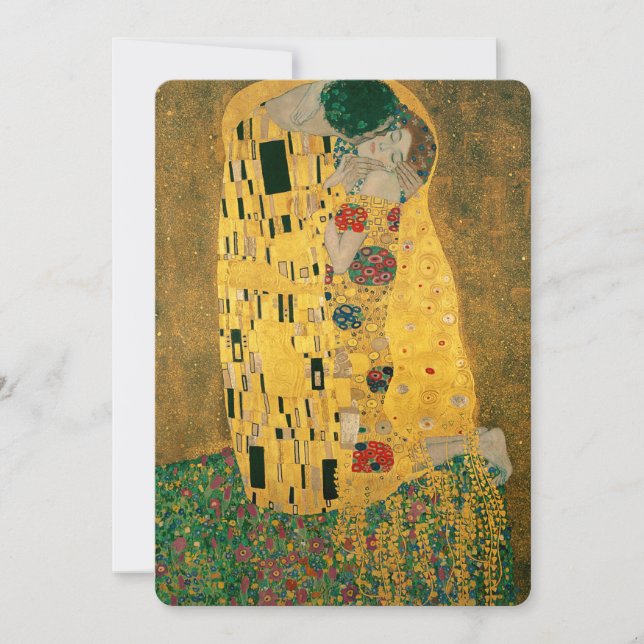 Klimt // Kyss-målning Inbjudningar (Framsida)