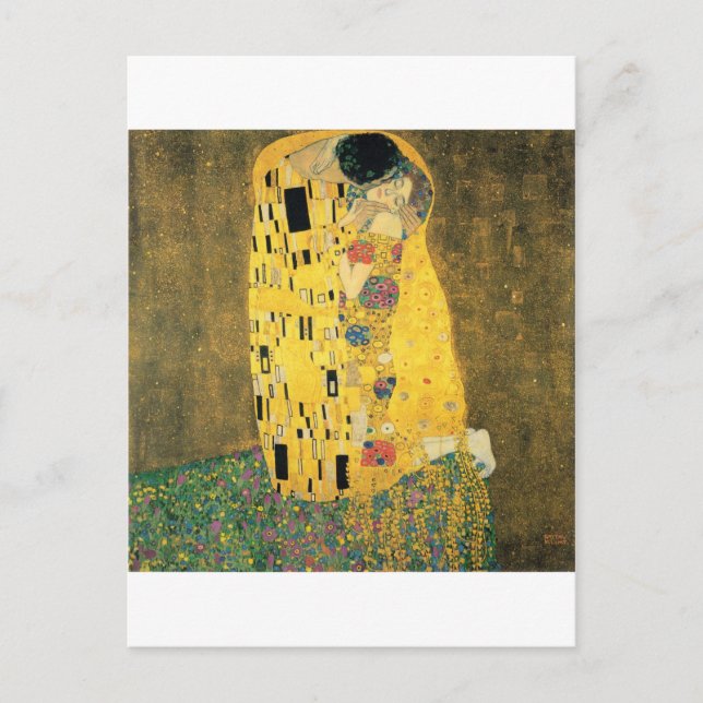 Klimt - Kyssen Vykort (Framsida)