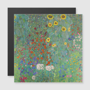 Klimt - Land Garden, solrosor, magnetiskt kort