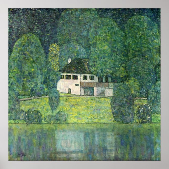 Klimt - Litzlberg vid Attersee 1915 Poster (Framsidan)