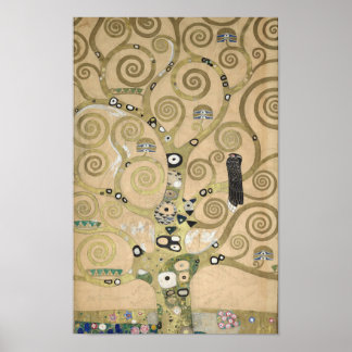 Klimt "Livets träd" (Lebensbaum) - Stoclet Frieze Poster