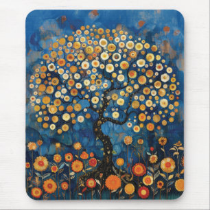Klimt Livets träd Musmatta