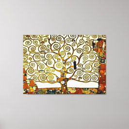 Klimt - Livets träd, stoklet frieze Canvastryck