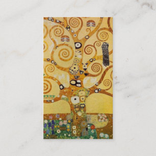 Klimt Livets träd Visitkort