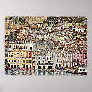 Klimt - Malcesine på Sjö Garda Poster