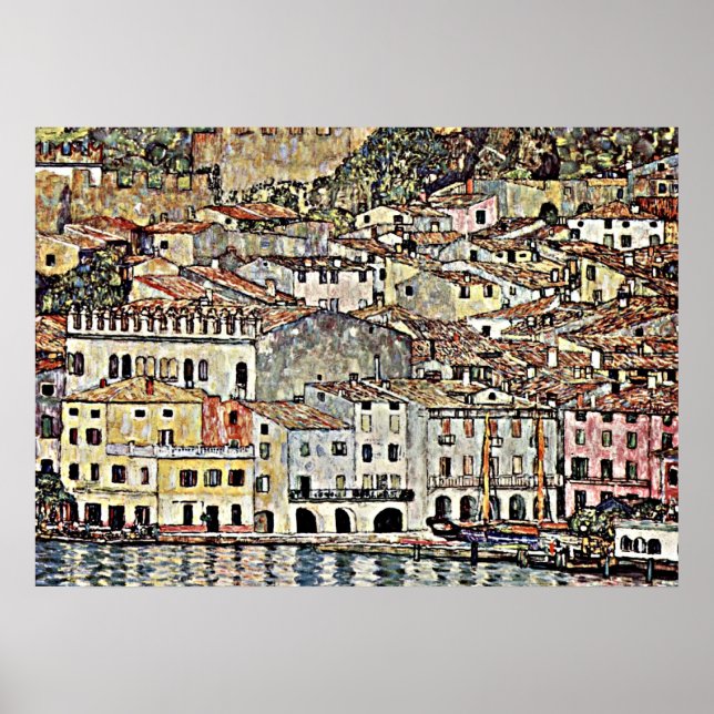 Klimt - Malcesine på Sjö Garda Poster (Framsidan)