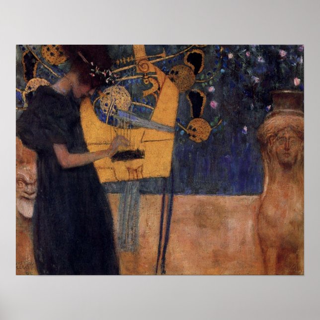 Klimt Music Harp Poster (Framsidan)