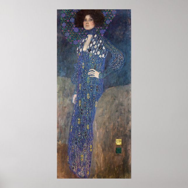 Klimt - Porträtt Emilie Floge 1902 Poster (Framsidan)