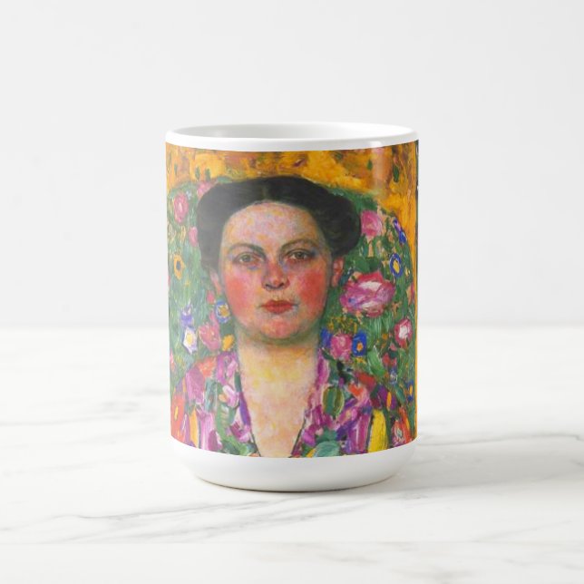 Klimt Porträtt från Eugenia Primavesi Magisk Mugg (Center)
