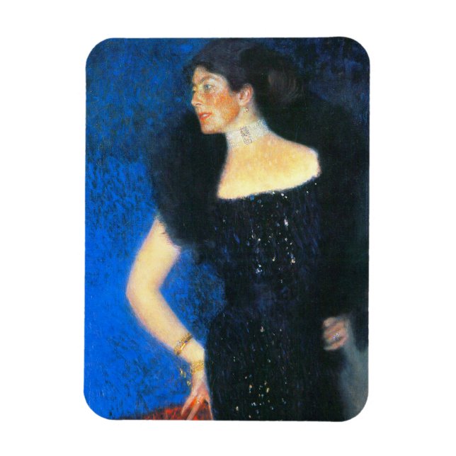 Klimt Porträtt från Ro von Rosthorn-Friedmann Magnet (Vertikal)